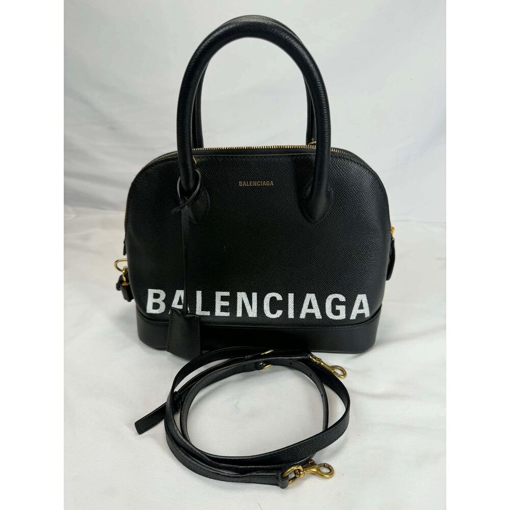 Balenciaga Logo Ville Bag Leather Small SPB-MS 356121